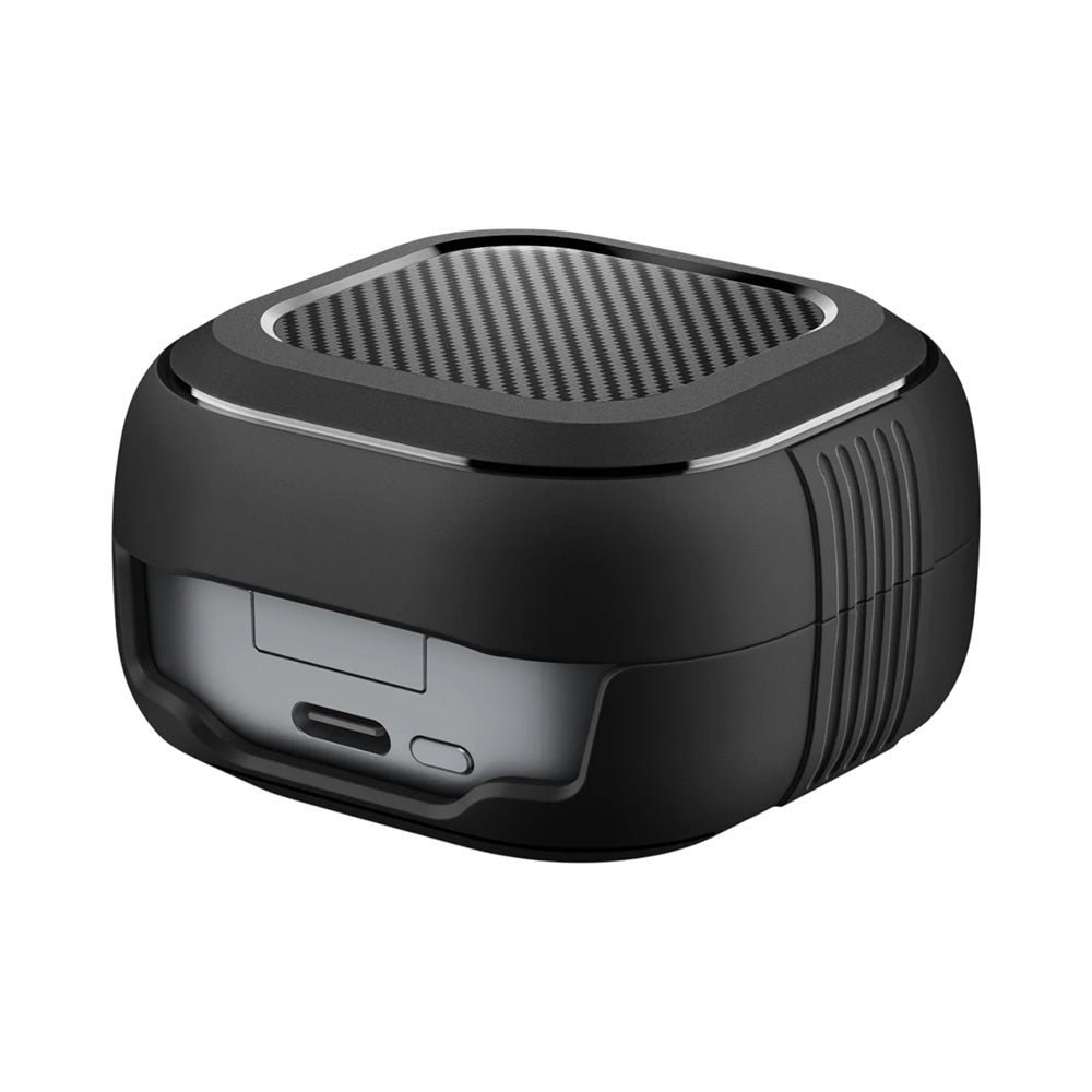 Funda Spigen Rugged Armor para Samsung Galaxy Buds4 / Buds4 Pro, Negra Mate ACS11200