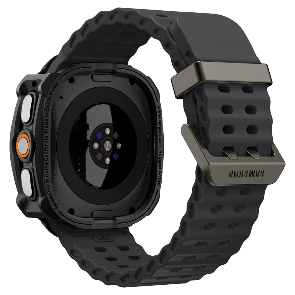 Funda Spigen Rugged Armor para Samsung Galaxy Watch Ultra2, Negra Mate ACS11611