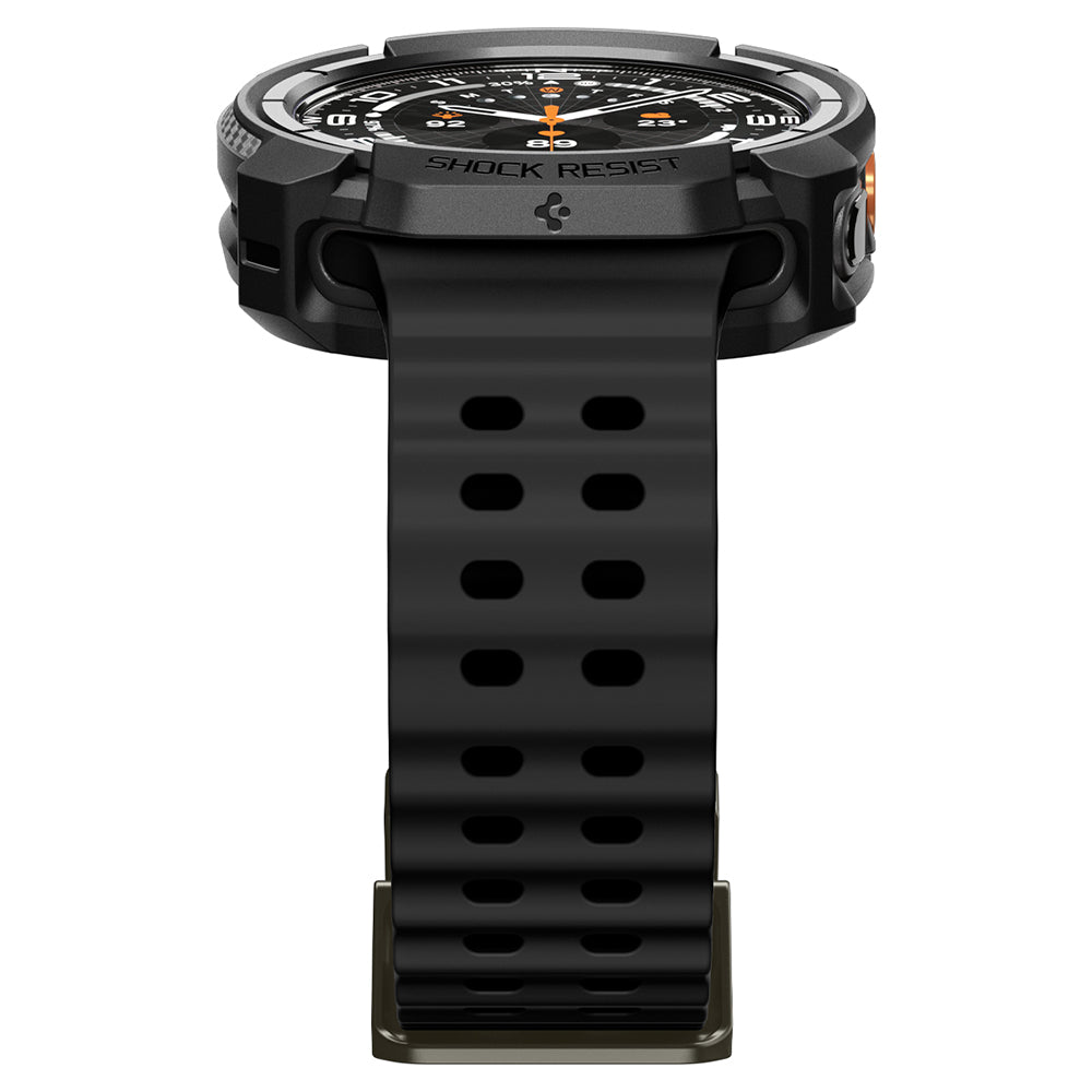Funda Spigen Rugged Armor para Samsung Galaxy Watch Ultra2, Negra Mate ACS11611