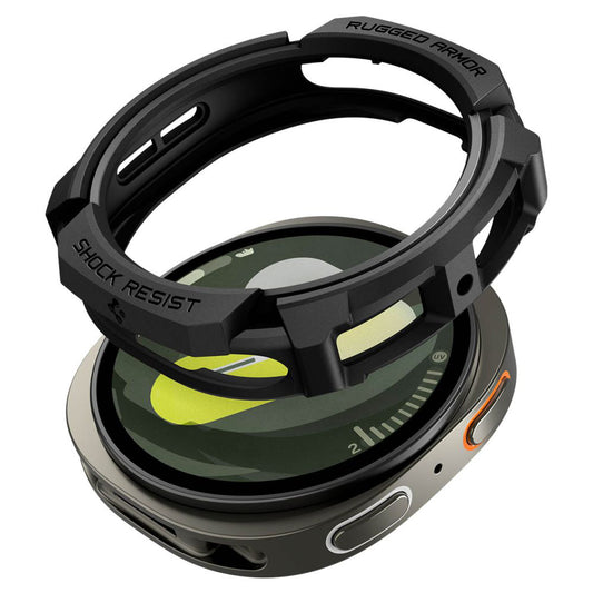 Funda Spigen Rugged Armor para Samsung Galaxy Watch8 40mm, Negra ACS10004