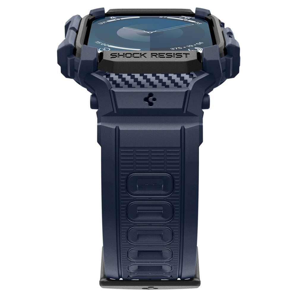 Funda Spigen Rugged Armor Pro para Apple Watch Series 10 / 11 46mm, Azul Marino
