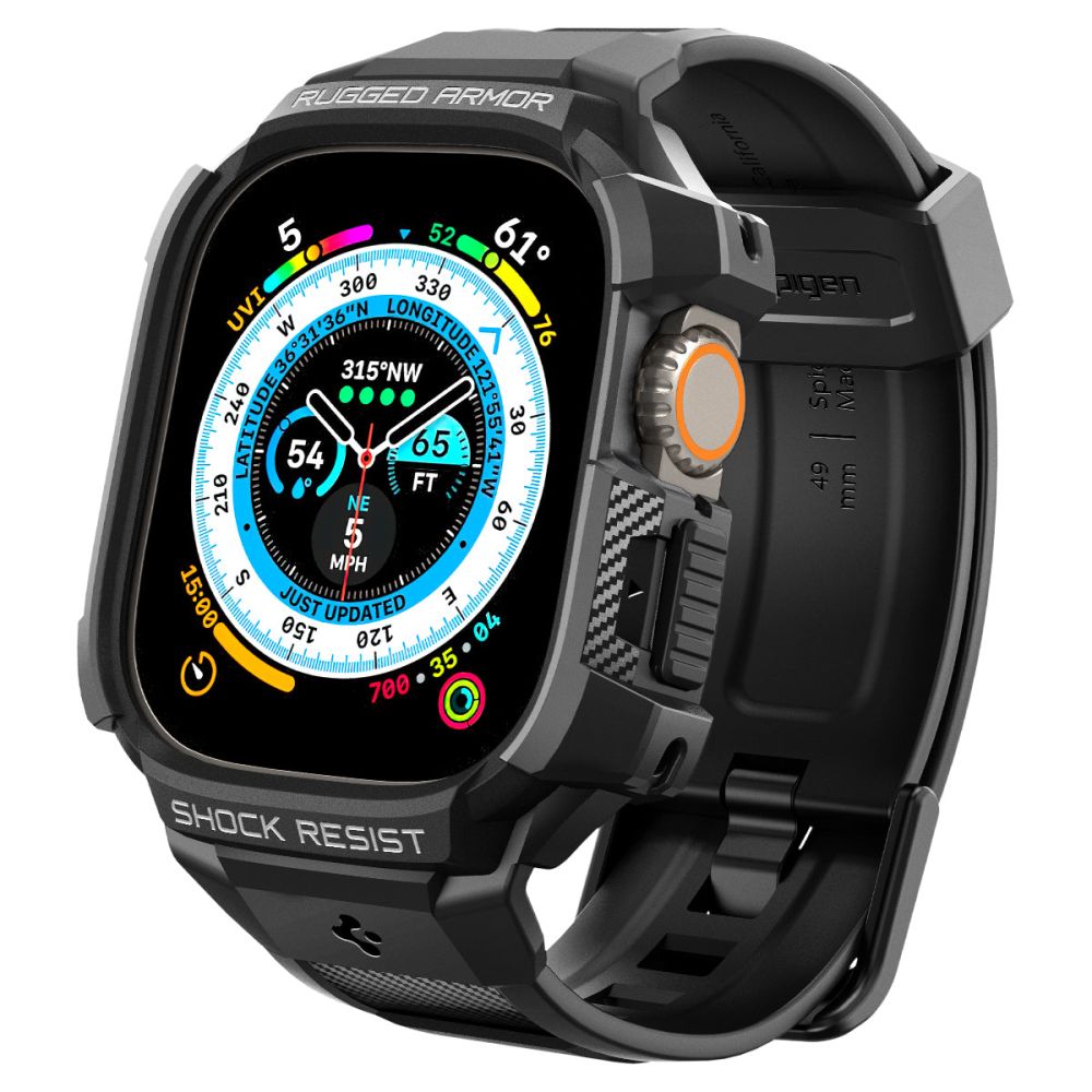 Funda Spigen Rugged Armor Pro para Apple Watch Ultra Series, Negra