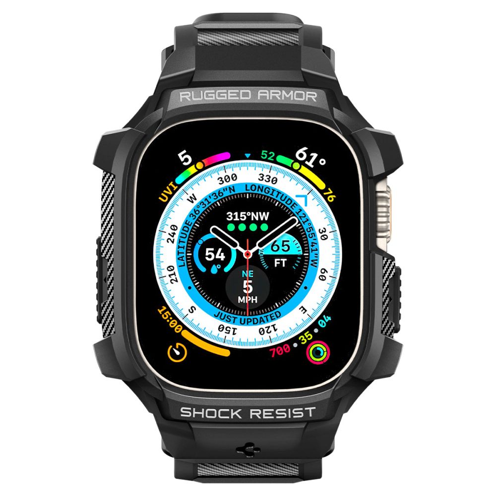 Funda Spigen Rugged Armor Pro para Apple Watch Ultra Series, Negra