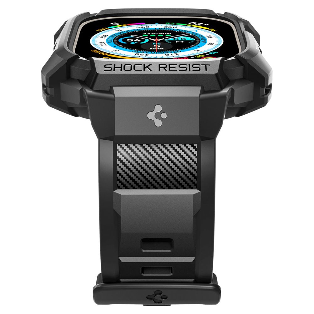 Funda Spigen Rugged Armor Pro para Apple Watch Ultra Series, Negra
