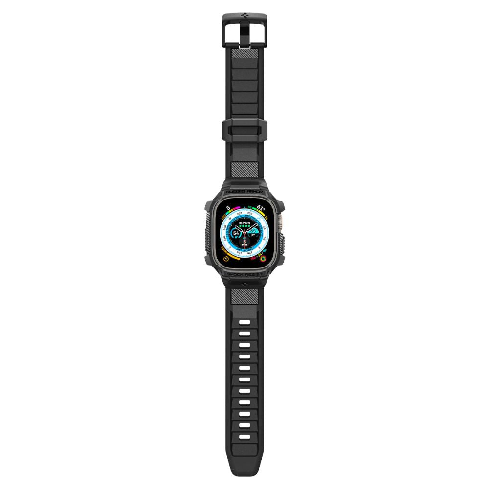Funda Spigen Rugged Armor Pro para Apple Watch Ultra Series, Negra