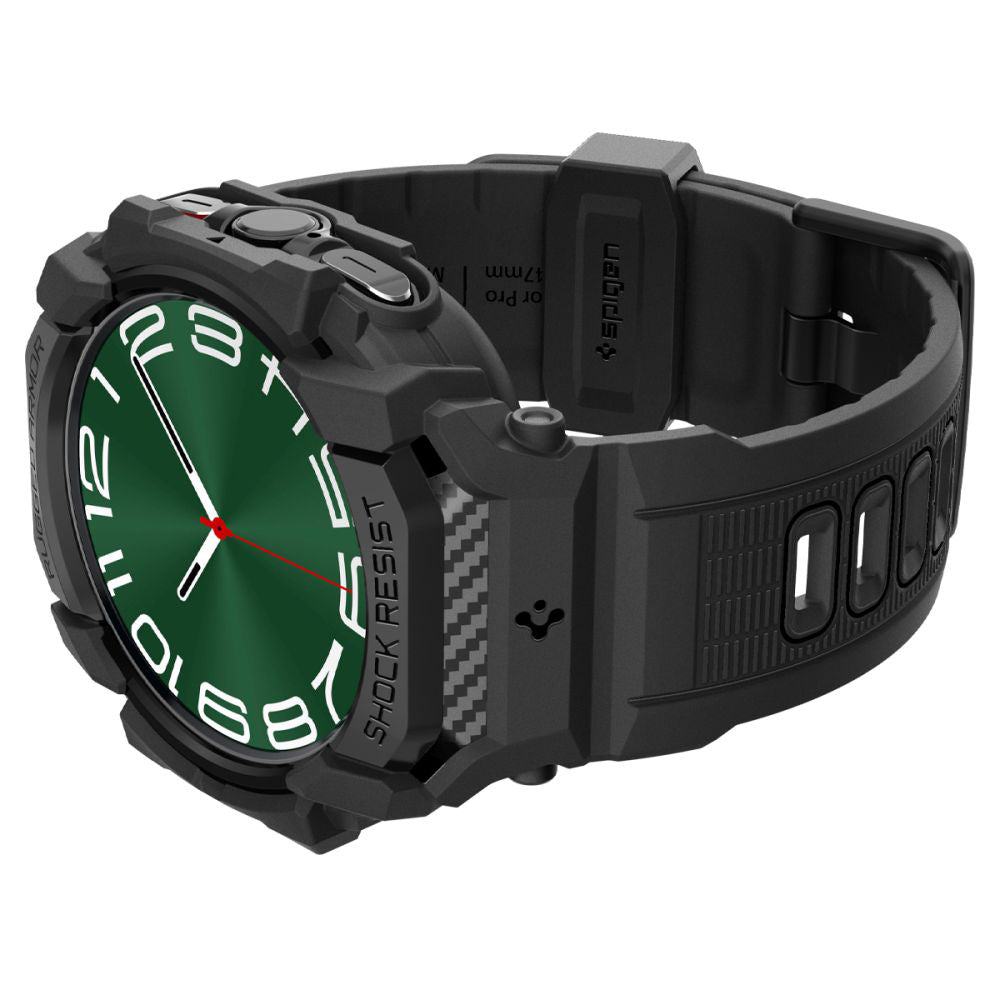 Funda Spigen Rugged Armor Pro para Samsung Galaxy Watch Ultra, Negra ACS08427