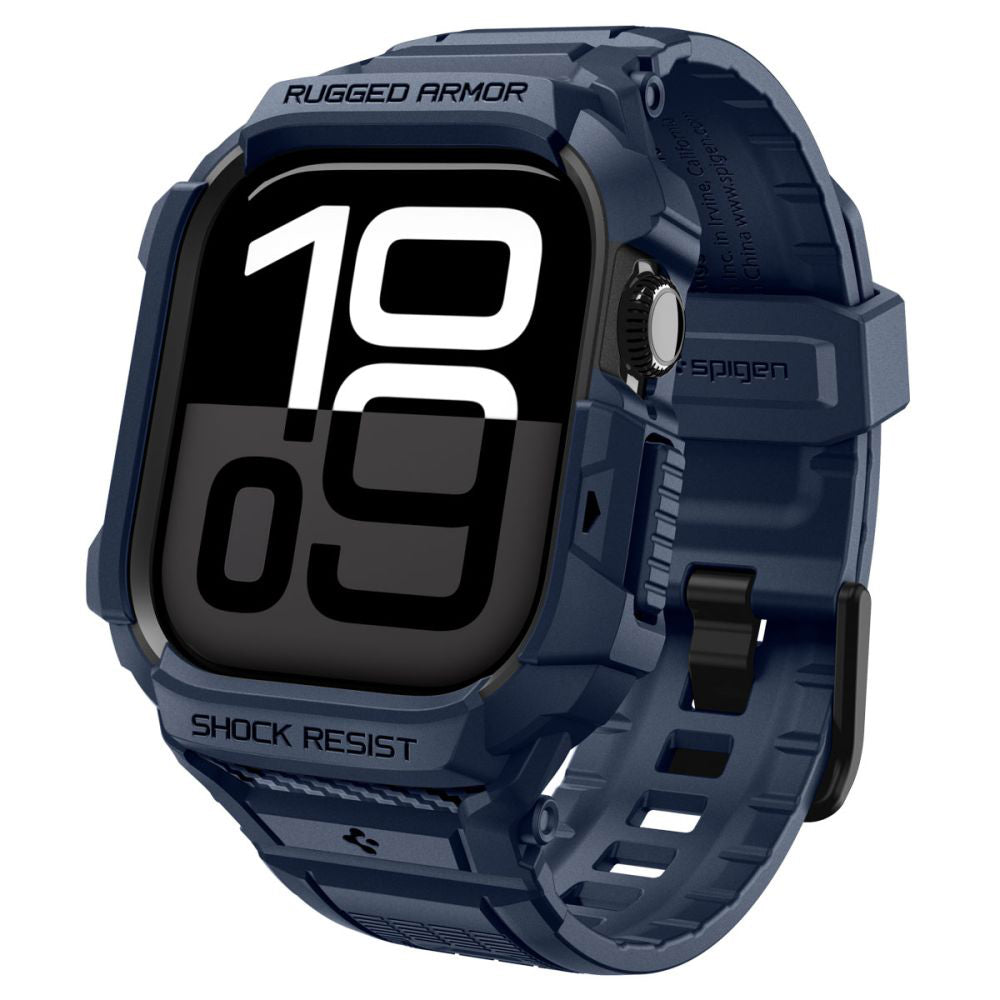 Funda Spigen Rugged Armor Pro V2 para Apple Watch Series 10 / 11 42mm, Azul Marino ACS10495