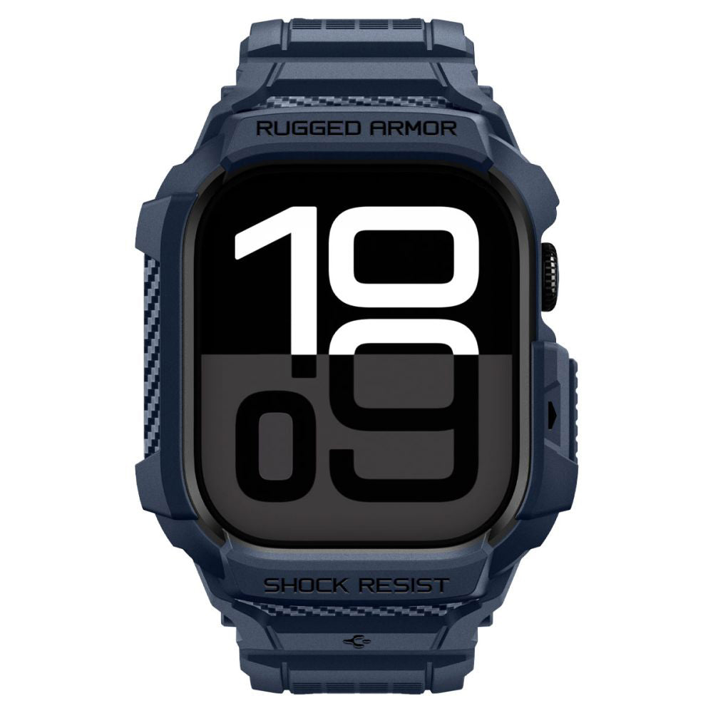 Funda Spigen Rugged Armor Pro V2 para Apple Watch Series 10 / 11 42mm, Azul Marino ACS10495