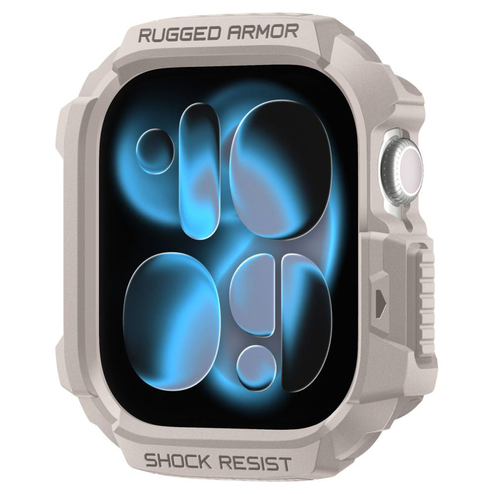 Funda Spigen Rugged Armor V2 para Apple Watch Series 10 / 11 42mm, Beige