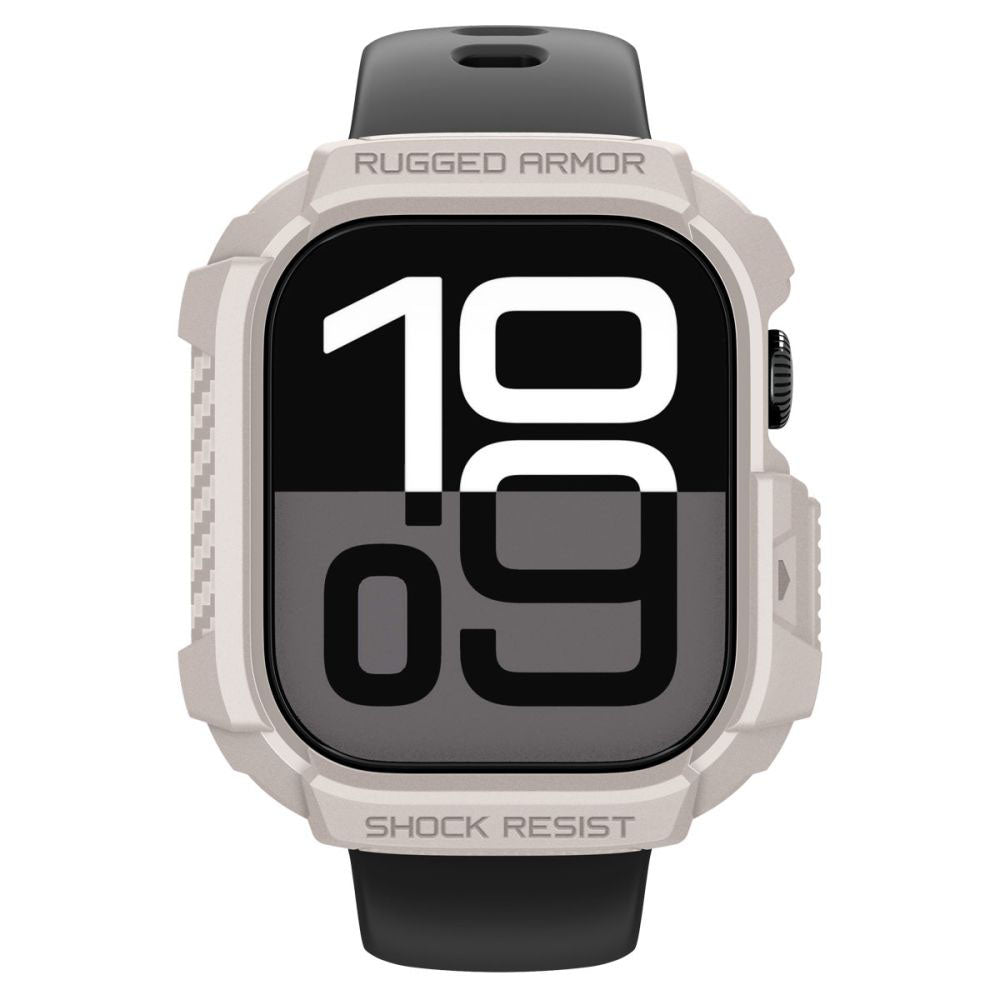 Funda Spigen Rugged Armor V2 para Apple Watch Series 10 / 11 42mm, Beige