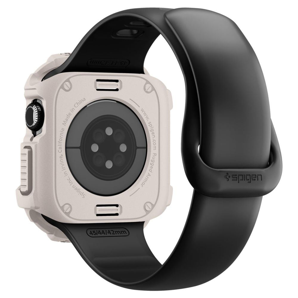 Funda Spigen Rugged Armor V2 para Apple Watch Series 10 / 11 42mm, Beige