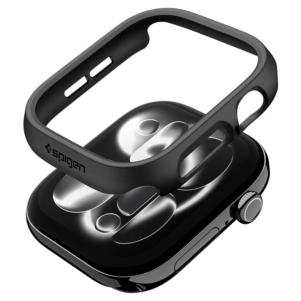 Funda Spigen Thin Fit para Apple Watch 12 46mm, Negra ACS11890