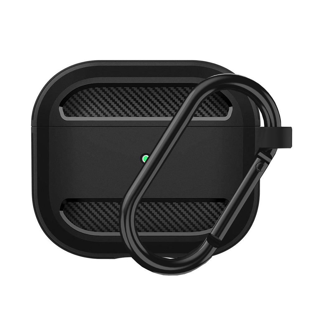 Funda Techsuit Carbon para Apple AirPods 3, Negra