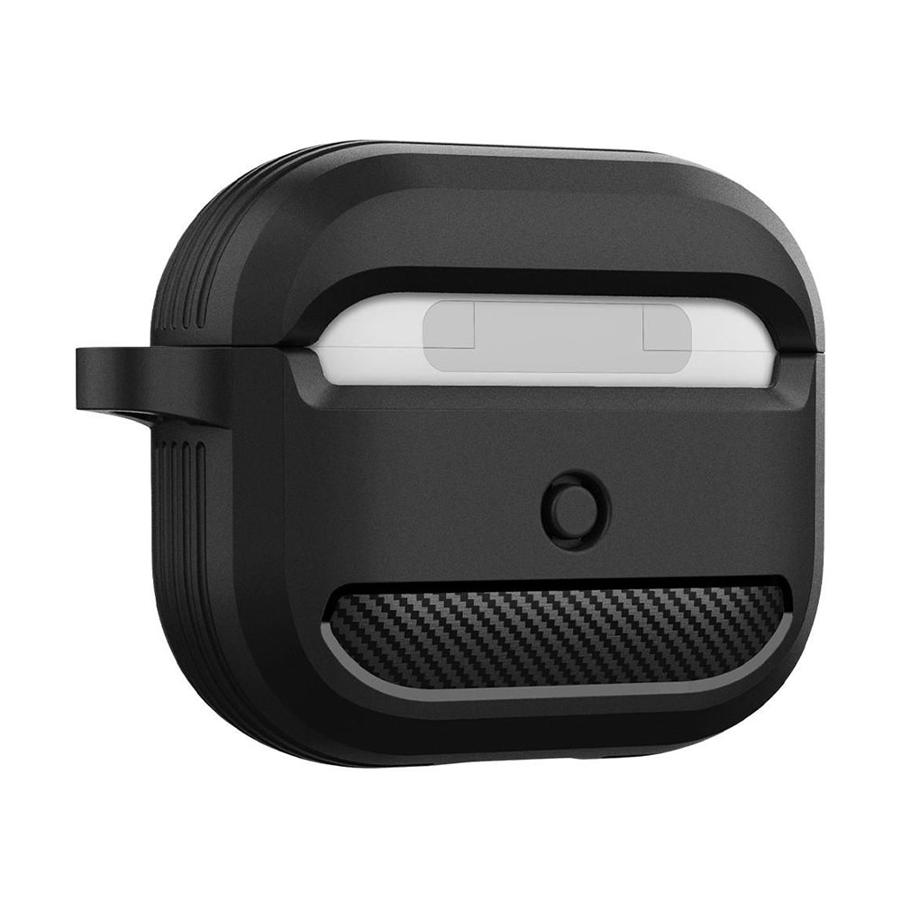 Funda Techsuit Carbon para Apple AirPods 3, Negra