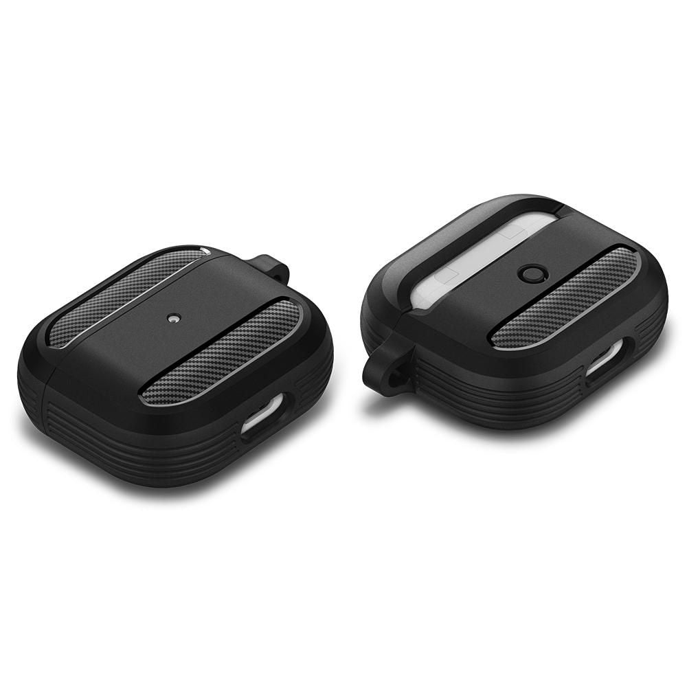 Funda Techsuit Carbon para Apple AirPods 3, Negra