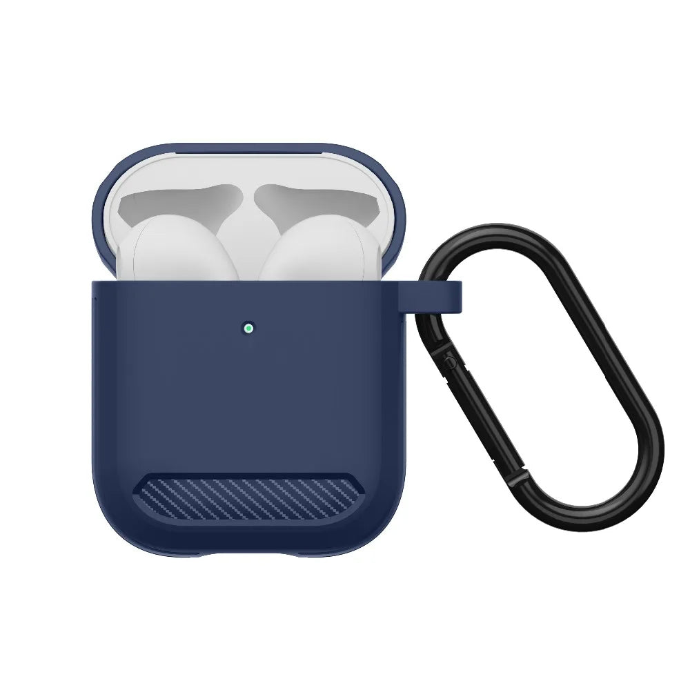 Techsuit Carbon Case for Apple AirPods Gen 2 / Gen 1, Gray