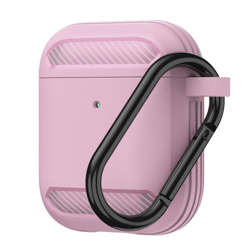 Funda Techsuit Carbon para Apple AirPods Gen 2 / Gen 1, Rosa