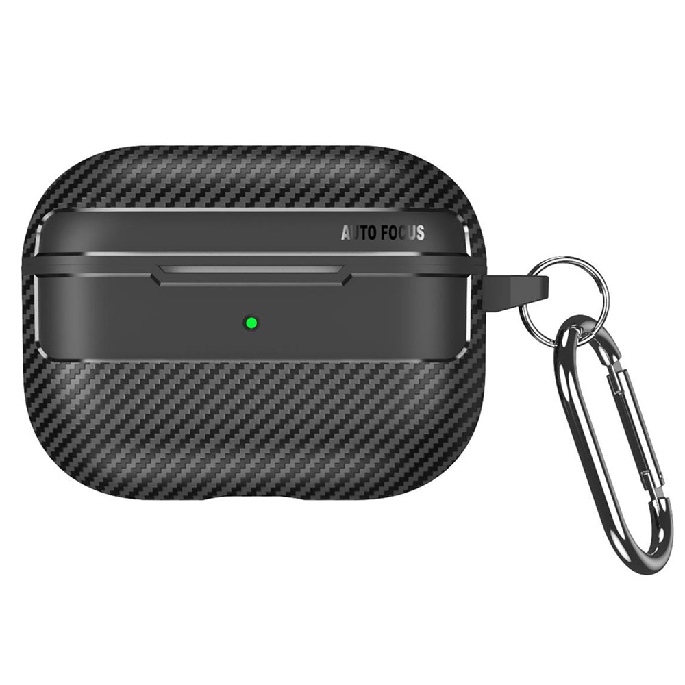 Funda Techsuit CarbonFiber para Apple AirPods Pro Series, Negra