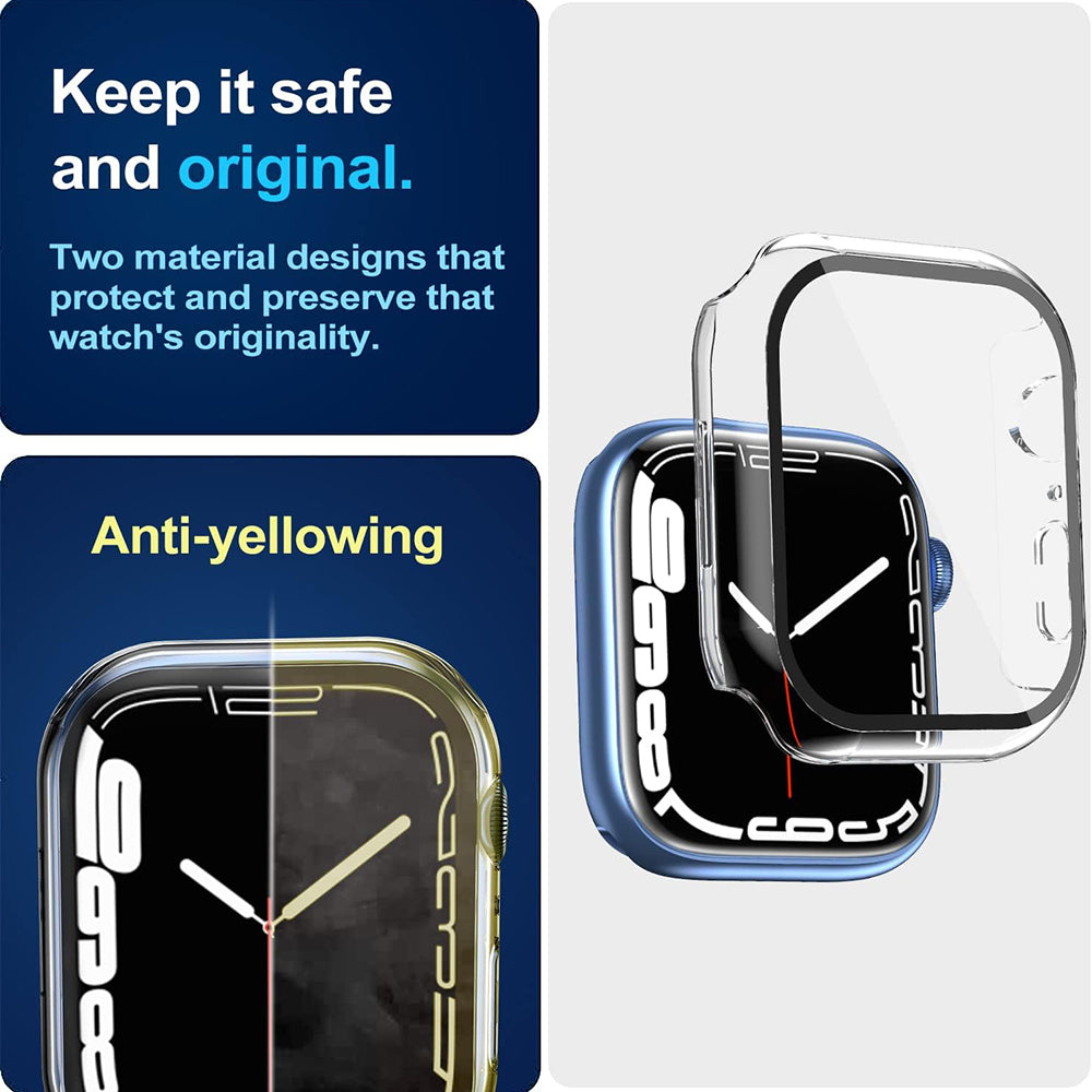 Funda Techsuit Defense360 Pro para Apple Watch 7 45mm Series, Transparente