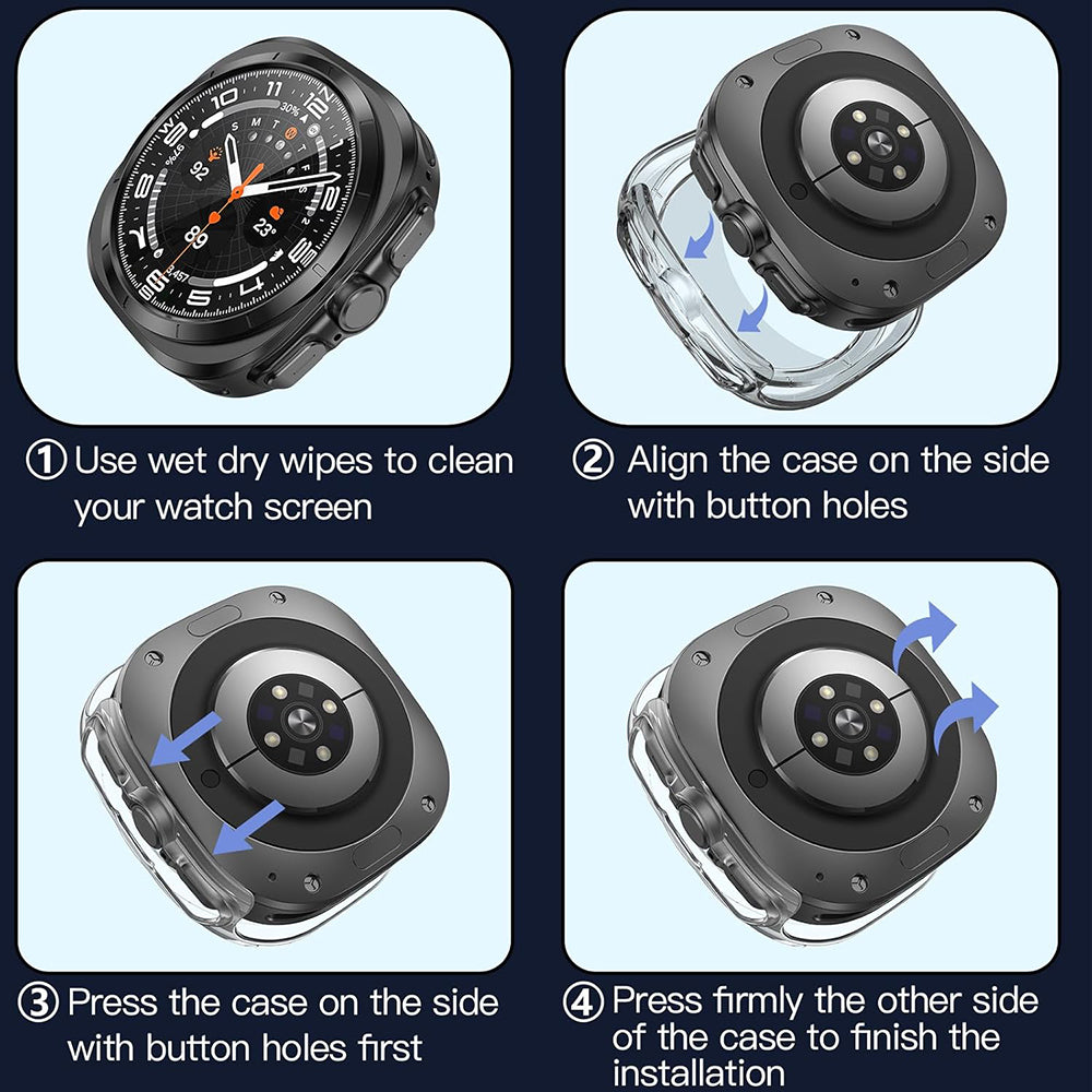Funda Techsuit Defense360 Pro para Samsung Galaxy Watch Ultra, Transparente