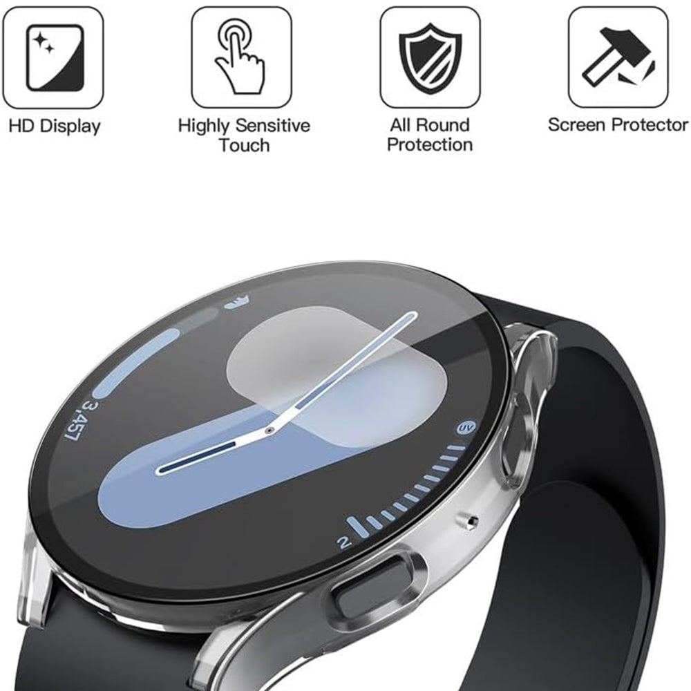 Funda Techsuit Defense360 Pro para Samsung Galaxy Watch7 40mm, Transparente