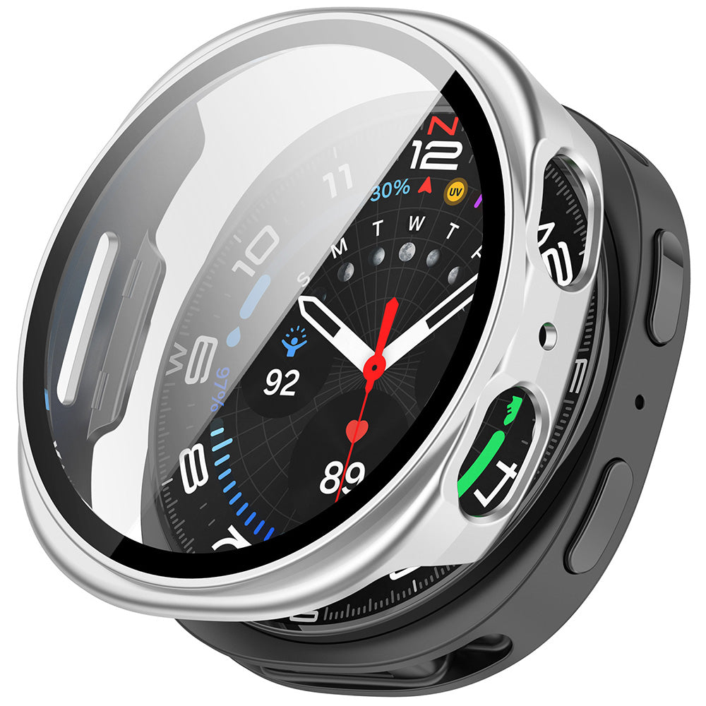 Techsuit Defense360 Pro Case for Samsung Galaxy Watch9 / Watch8 40mm, Silver