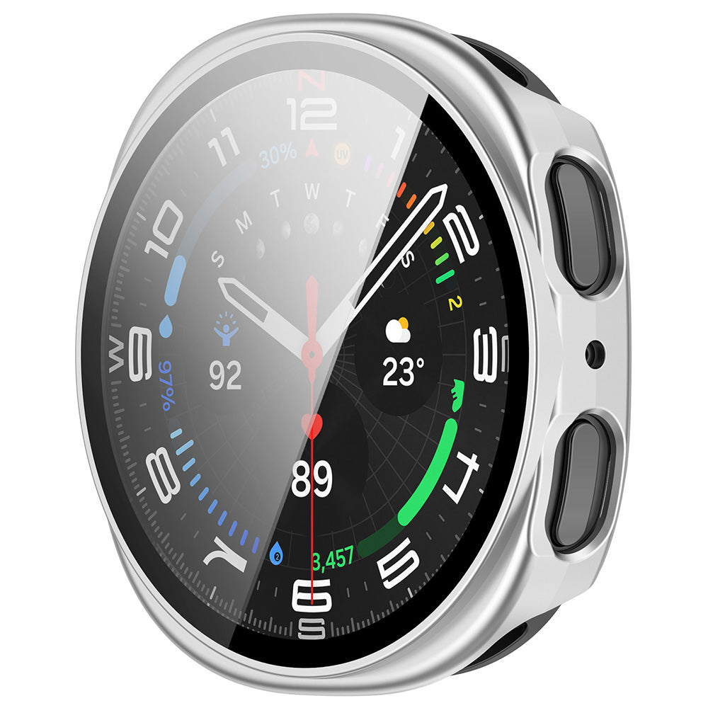 Techsuit Defense360 Pro Case for Samsung Galaxy Watch9 / Watch8 40mm, Silver