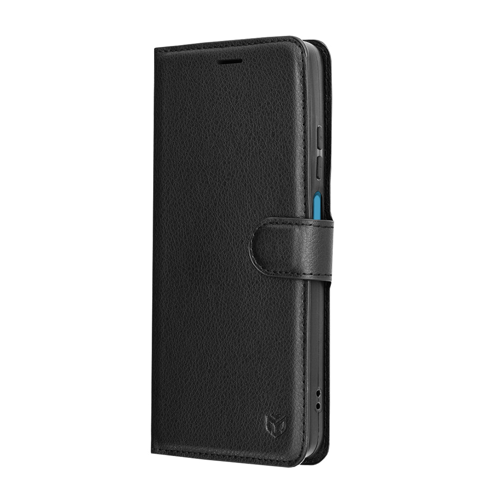 Funda para Motorola Moto G56, Techsuit, Leather Folio, Negra