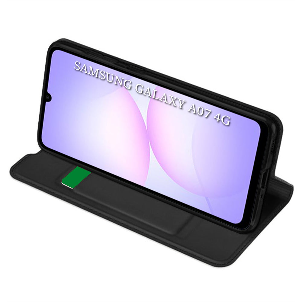 Funda para Samsung Galaxy A07 4G A075, Techsuit, Magskin Book, Negra