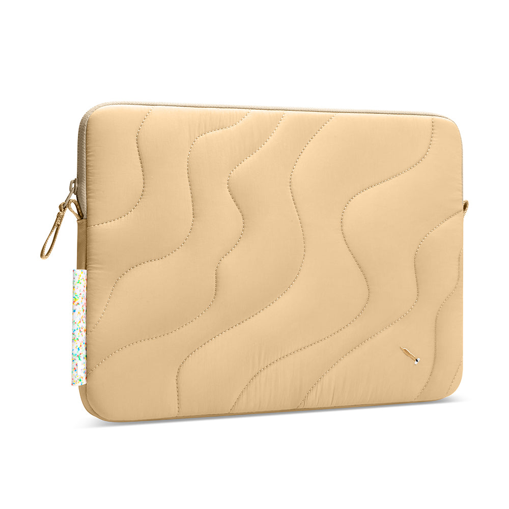 Funda Tomtoc Terra para Laptop de 14 pulgadas, Crema