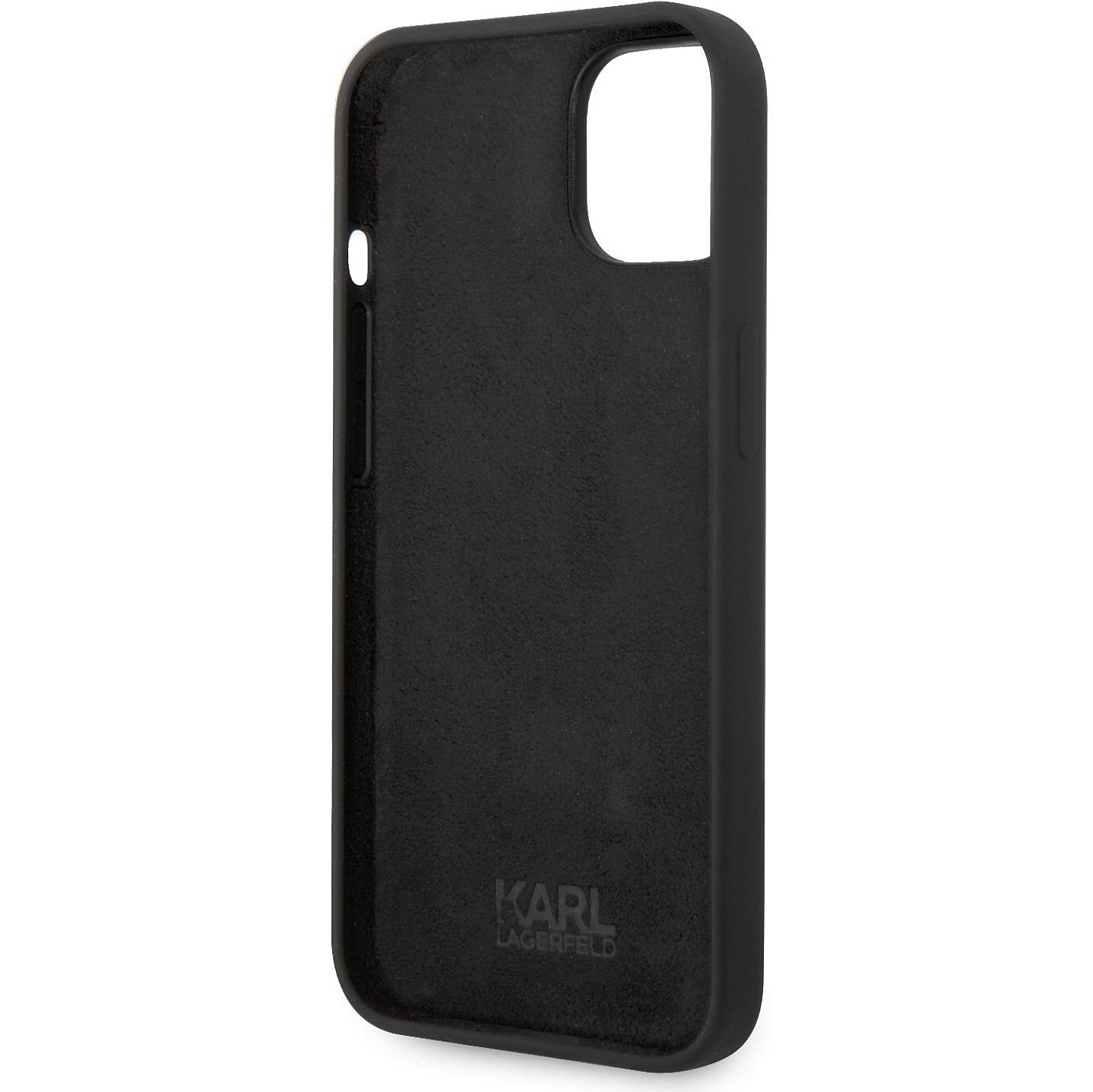 Funda para Apple iPhone 14 Plus, Karl Lagerfeld, Silicone Body Choupette, Negra