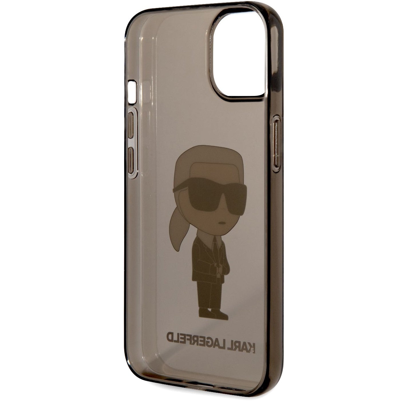 Funda TPU Karl Lagerfeld IML para Apple iPhone 14 Plus, Ikonik NFT, Negra Transparente KLHCP14MHNIKTCK