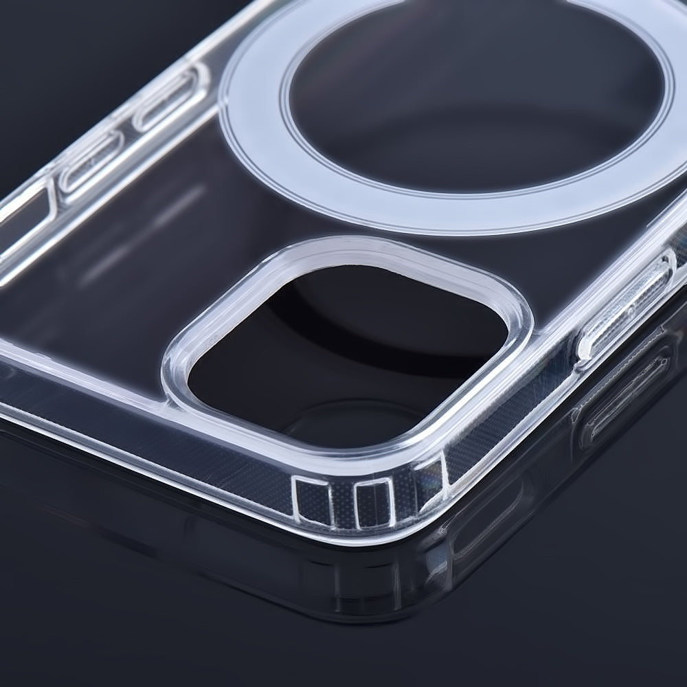 Funda MagSafe para Apple iPhone 13 Pro, OEM, Clear Mag, Transparente
