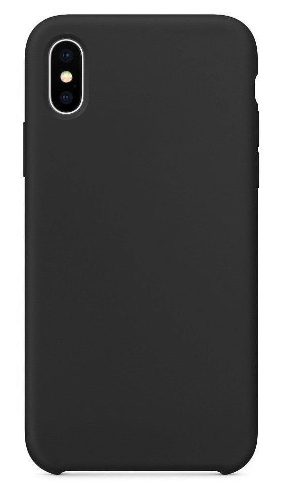 Funda para Apple iPhone XS / X, OEM, Silicona Pura, Negra