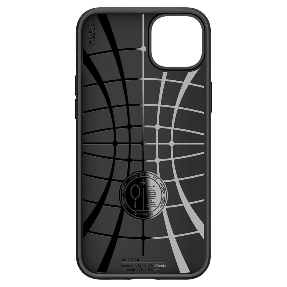 Funda para Apple iPhone 14, Spigen, Liquid Air, Negra Mate