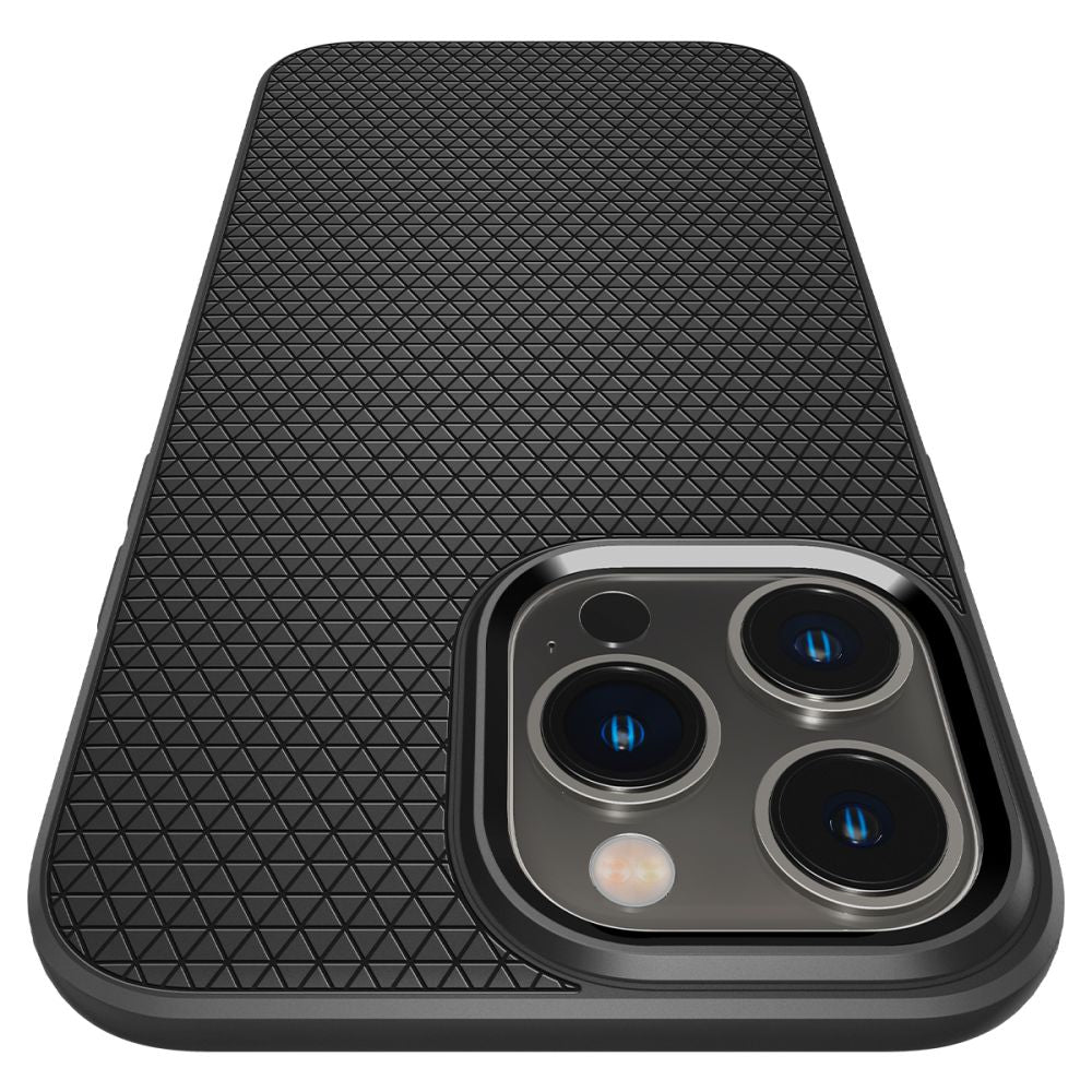 Funda para Apple iPhone 14 Pro, Spigen, Liquid Air, Negra Mate