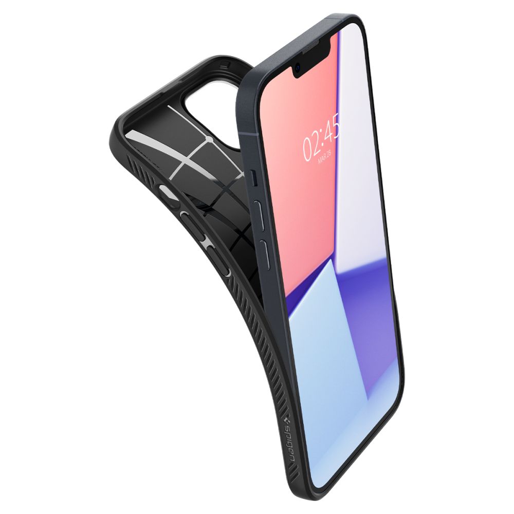 Funda para Apple iPhone 14, Spigen, Liquid Air, Negra Mate