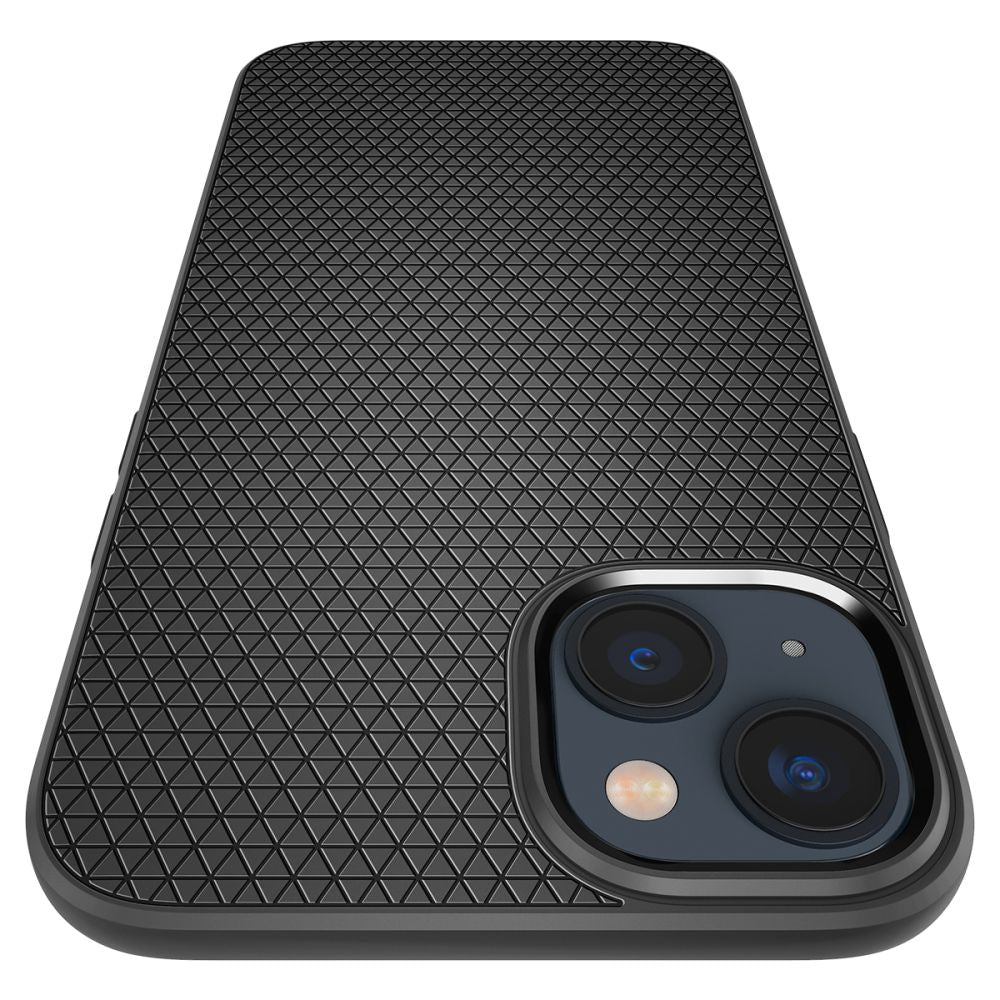 Funda para Apple iPhone 14, Spigen, Liquid Air, Negra Mate