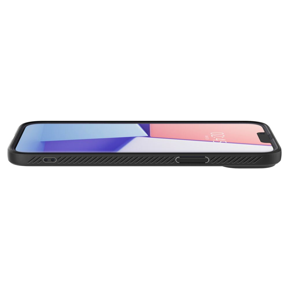 Funda para Apple iPhone 14, Spigen, Liquid Air, Negra Mate