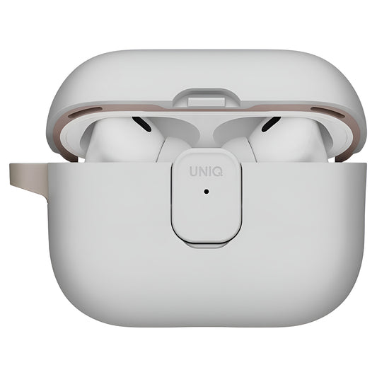 Funda UNIQ Clyde para Apple AirPods Pro 3, Gris Beige
