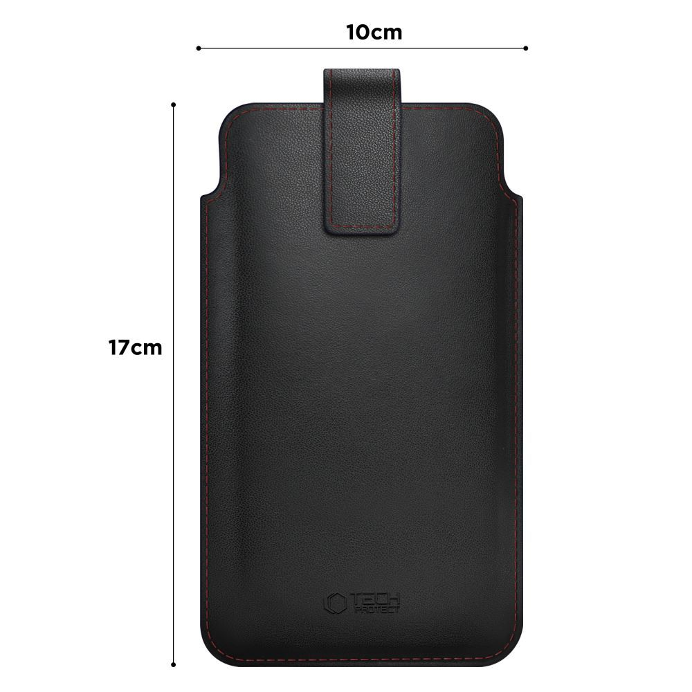 Funda Universal para Teléfono, Tech-Protect, SM65, Negra Roja