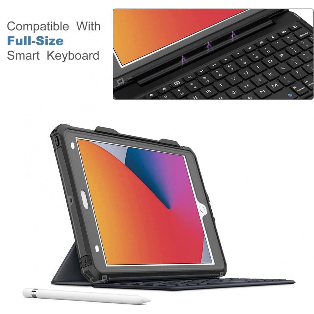 Funda impermeable para Apple iPad 10.2 (2021) / 10.2 (2020) / 10.2 (2019), ShellBox, Negra