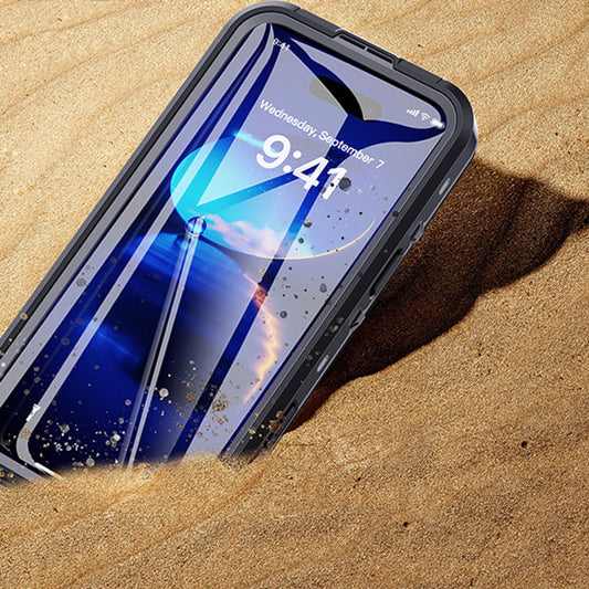 Funda impermeable para Apple iPhone 16 Pro Max, ShellBox, Negra