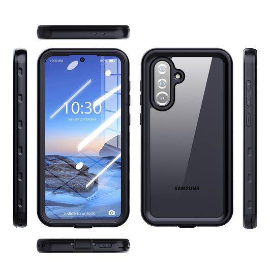 Funda impermeable para Samsung Galaxy A36 A366, ShellBox, Negra
