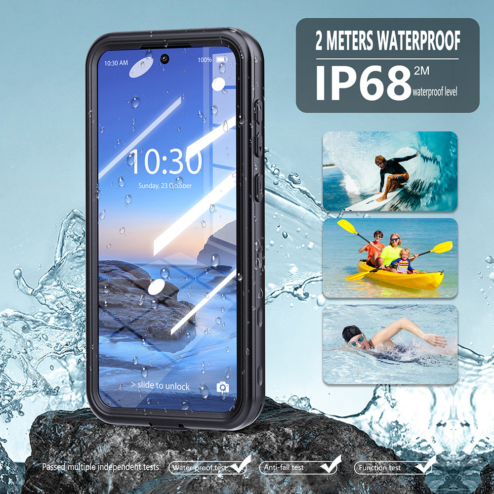 Funda impermeable para Samsung Galaxy A36 A366, ShellBox, Negra