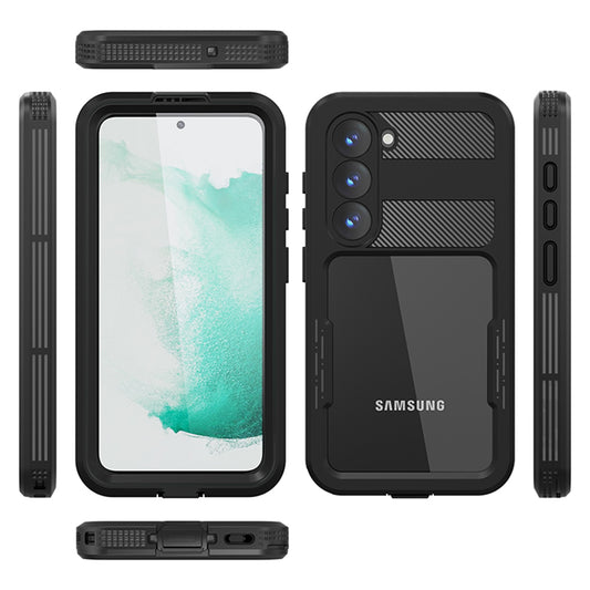 Funda impermeable para Samsung Galaxy S23 S911, ShellBox, Negra