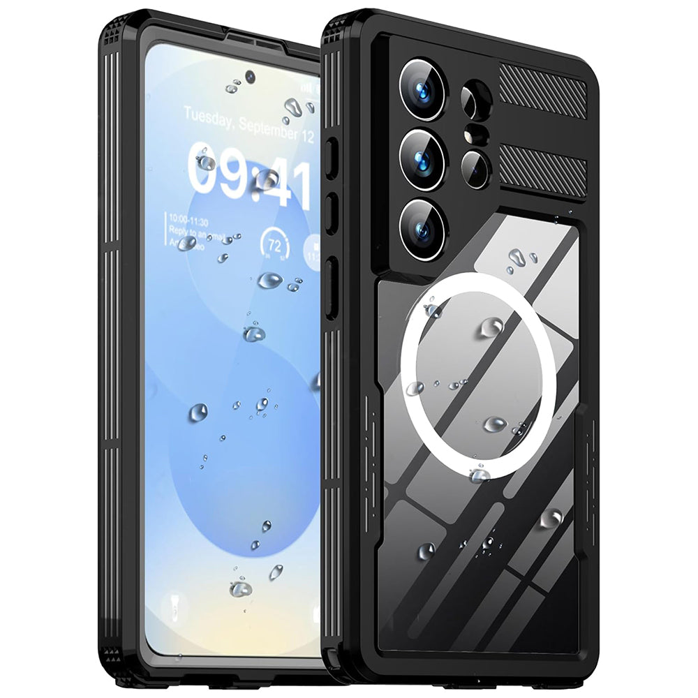 Funda Waterproof para Samsung Galaxy S26 Ultra S948, ShellBox, Negra