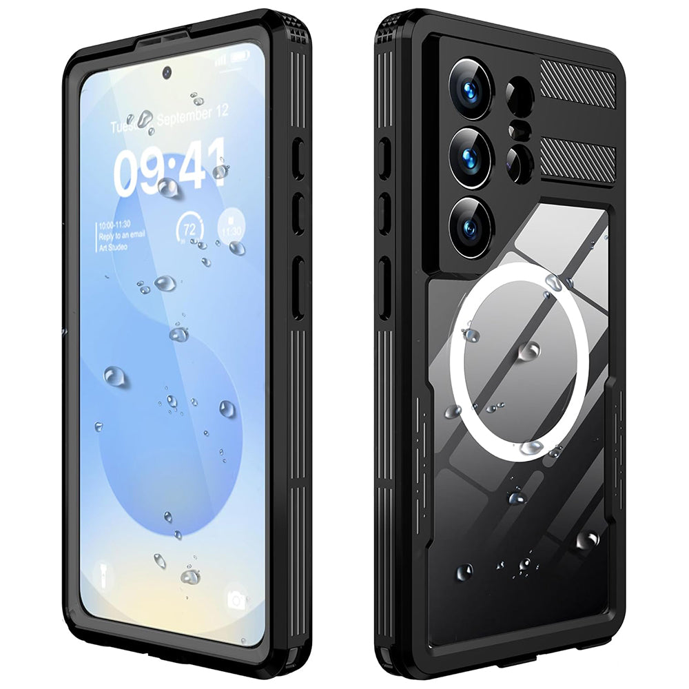 Funda Waterproof para Samsung Galaxy S26 Ultra S948, ShellBox, Negra