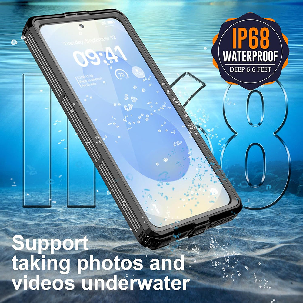 Funda Waterproof para Samsung Galaxy S26 Ultra S948, ShellBox, Negra