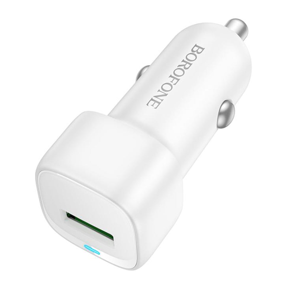 Cargador de Coche Borofone BZ34 Cloud, 18W, 3A, 1 x USB-A, Blanco